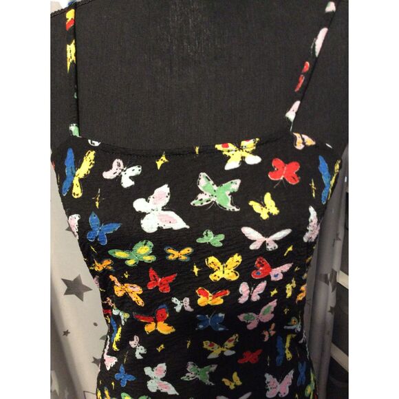 BP. Stretch butterfly spaghetti strap dress Medium M - Picture 3 of 5